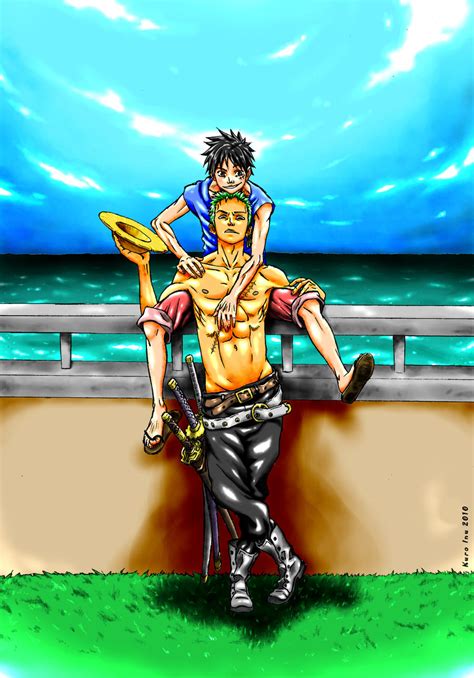 Zoro x Luffy by Ruki-fan on DeviantArt