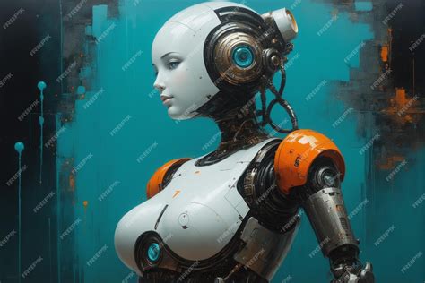 Premium Photo | Female robot Generative AI