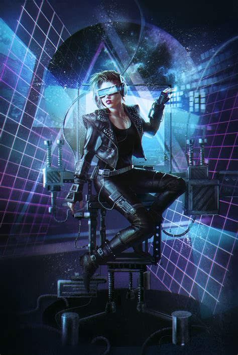 Cyberpunk character, Cyberpunk girl, Cyberpunk