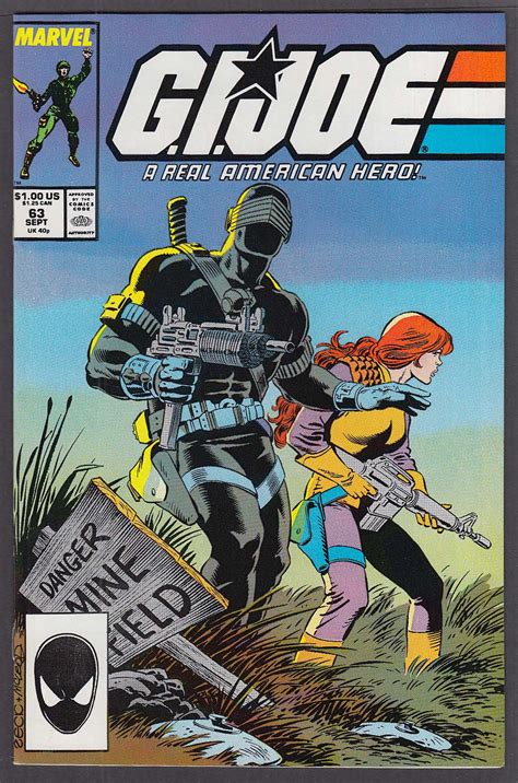 GI JOE #63 Marvel comic book 9 1987