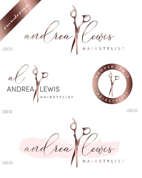 Logo Design, Hair Salon Logo, Hairdresser Logo, Branding Kit, Hair Stylist Logo, Scissors Logo ...