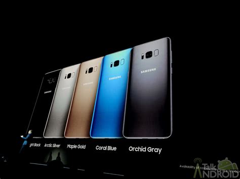 These are the colors for the Samsung Galaxy S8 and S8+ | TalkAndroid.com