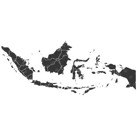 Hitam Putih Peta Indonesia Png - Ulwan Gambar