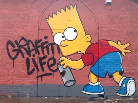 Bart Simpson graffiti style | Graffiti de arte callejero, Murales graffiti, Arte urbano graffiti