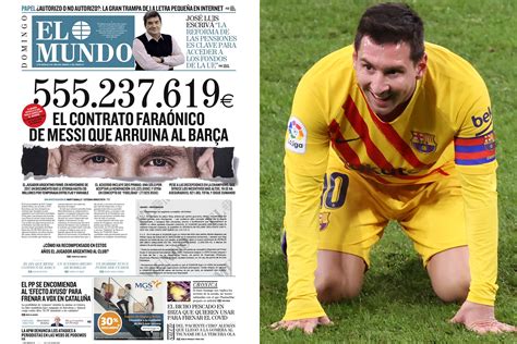 Lionel Messi's £492MILLION Barcelona contract revealed with Argentina legend world's highest ...