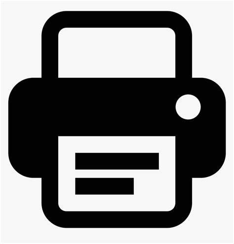 Windows 10 Tip - Black Printer Icon Png, Transparent Png - kindpng