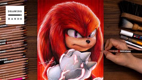 Drawing Sonic the Hedgehog 2 - Knuckles [Drawing Hands] - YouTube