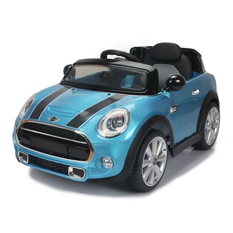 Daymak Mini Cooper Kids Electric Ride on Toy Car - Blue | Walmart Canada