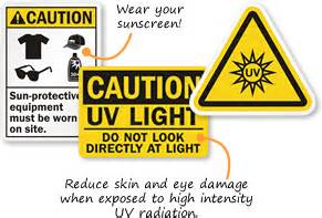 UV Safety Signs | Ultraviolet Light Warning Signs