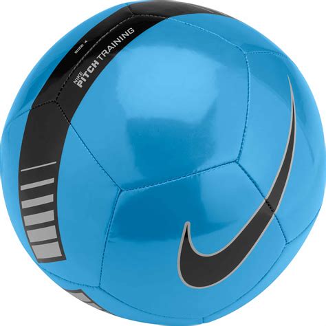 Nike Pitch Training Soccer Ball - Cyan & Silver - SoccerPro.com