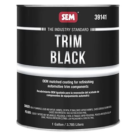 SEM® 39141 - Trim Black™ 1 gal. Black Spray-On Acrylic Trim Paint