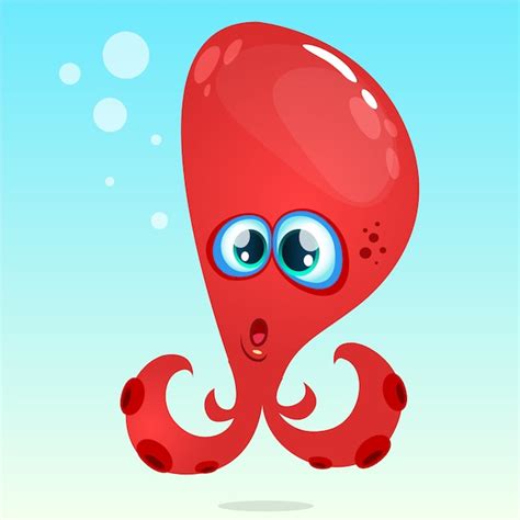 Premium Vector | Cartoon funny octopuss illustration