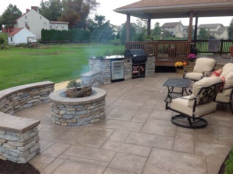 Concrete Patio Designs With Fire Pit Ideas - Image to u