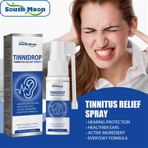 South Moon Tinnidrop Tinnitus Relief Spray Relieve Tinnitus Ear Back Ear Discomfort Earwax ...