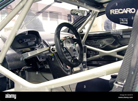 Aston Martin DBR9 GT1 interior at the Aston Martin Racing Prodrive ...