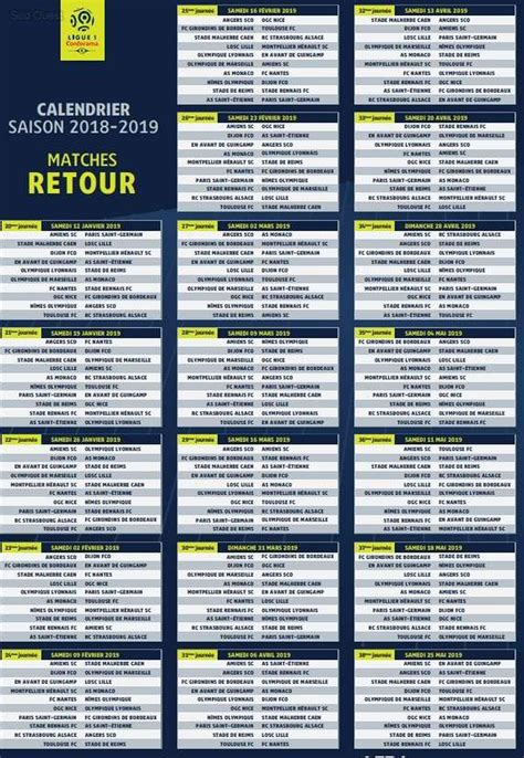 Ligue 1 Calendar 2024/25 Printable - Glyn Antonia