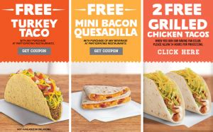 Del Taco Coupons - Free items! (Exp 3/11)