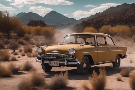 Premium AI Image | car on the roadcar on the roadvintage car on the road