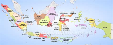 Indonesia States Map