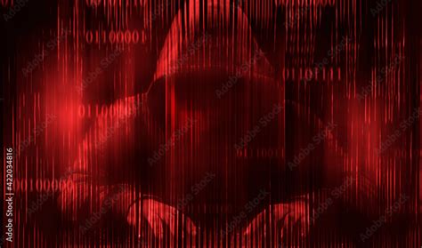 red hacker abstract background Stock Photo | Adobe Stock