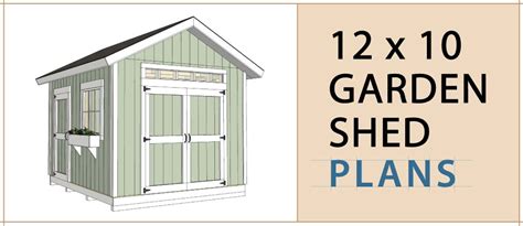 12x10 Garden Shed Plans - Build Blueprint