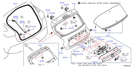 Nissan Juke Liftgate Reveal Molding - 90352-1KA1A | BILL KORUMS ...