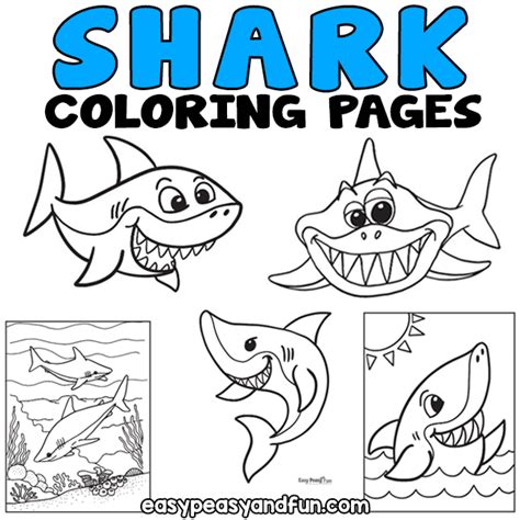 Baby Shark Colouring Printable