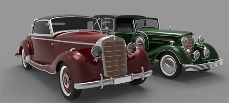 Old cars 3D model | CGTrader