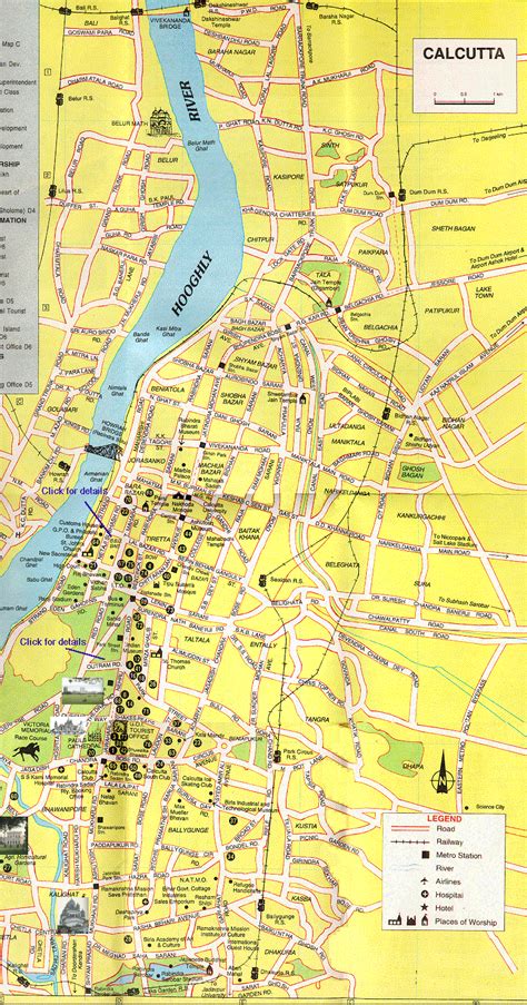 Kolkata Map - TravelsFinders.Com