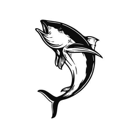 tuna fish silhouette vector illustration design 2379627 Vector Art at Vecteezy