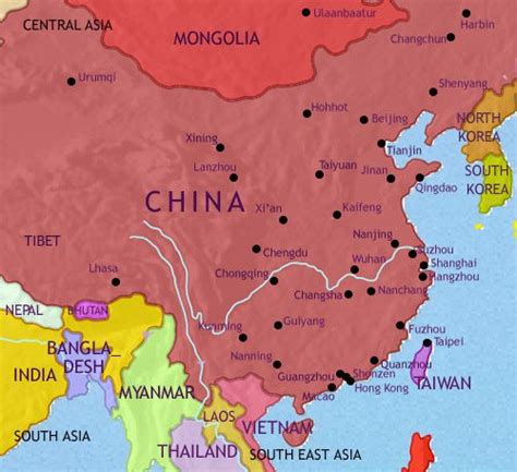 Ancient Map Of China - Robyn Christye