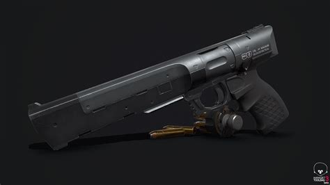 Sci Fi Tactical Revolver — polycount