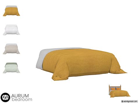 The Sims Resource - Aurum Bed Blanket