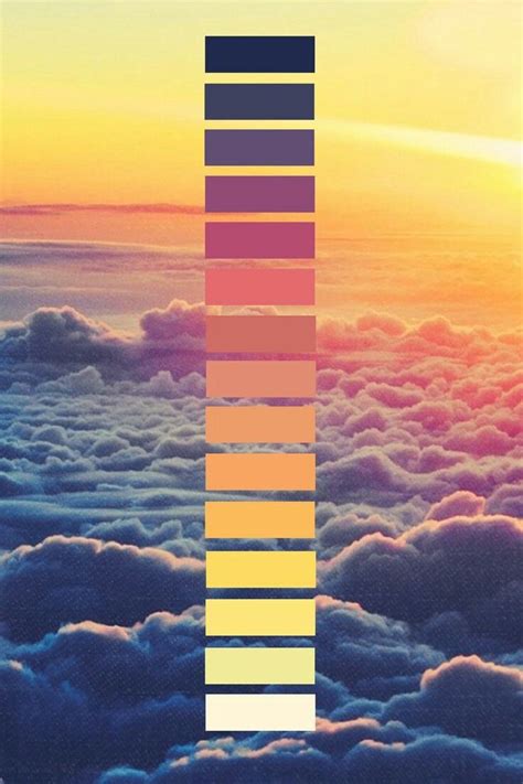 Pin by Lily on Wallpapers | Sunset color palette, Color theory, Color ...