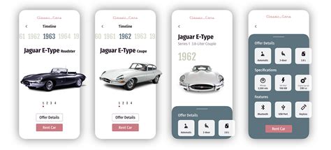 Classic_Cars mobile app on Behance