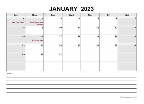 Printable Blank 2023 Monthly Calendar - IMAGESEE