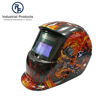 Solar Supply Welding Helmet with Skull And Falmes Painting from China manufacturer - RF ...