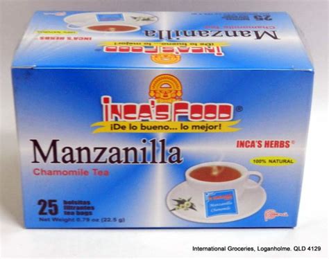 Inca's Food Manzanilla 25 Tea Bags - GS International Groceries - GS International Groceries