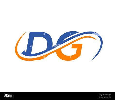 Initial DG Logo Design. DG Letter Linked Business Logo. DG logo Design for Financial ...