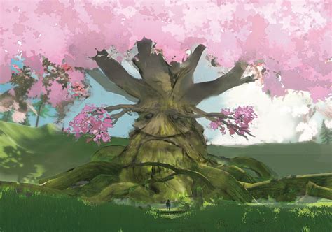 File:Great Deku Tree - BOTW concept art.jpg - Zelda Dungeon Wiki, a The Legend of Zelda wiki