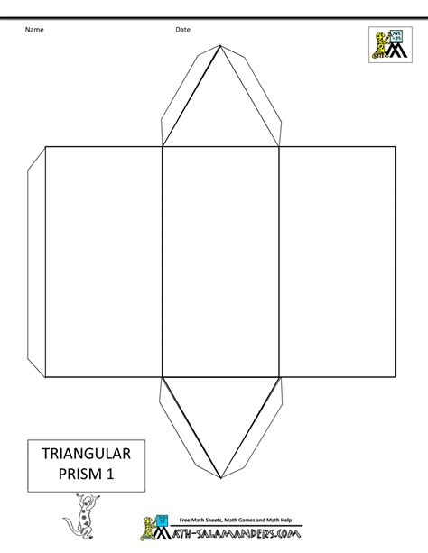 Net For A Triangular Prism