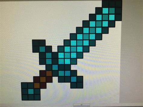 Diamond Sword Pixel Art by KID-Z4P on DeviantArt