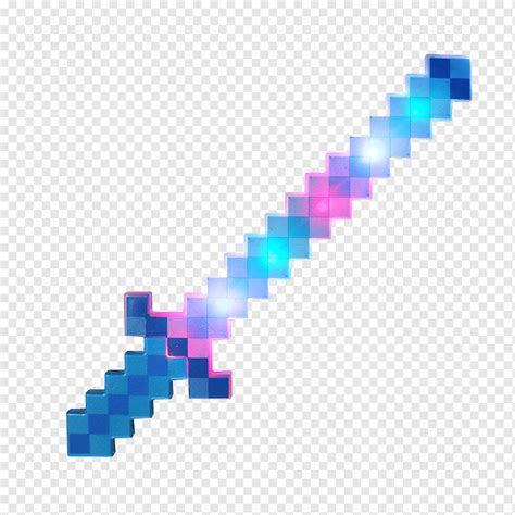 Minecraft Diamond Sword Pixel Art