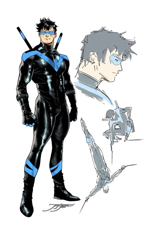 Nightwing concept art for Batman #99 variant cover by Jorge Jimenez * | Nightwing art, Dc comics ...