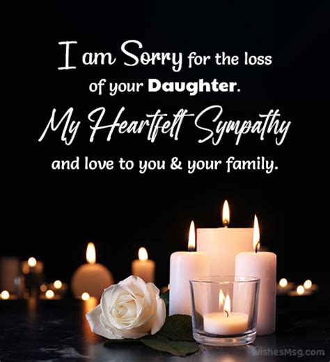 Sympathy Messages for Loss of Daughter - WishesMsg