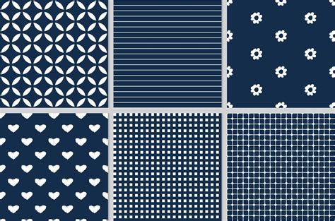 dark blue geometric seamless pattern collection eps10 vectors ...