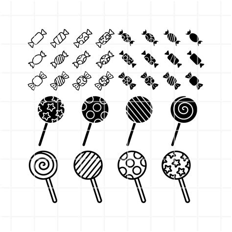 Candy SVG. Candy Cutting Files for Cricut and Silhouette. Candy Png Clipart. Candy Vector Files ...