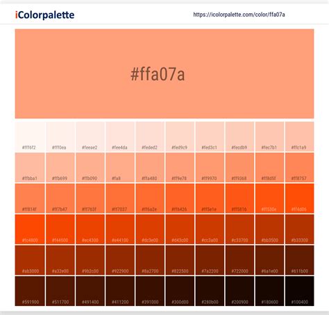 Light Salmon information | Hsl | Rgb | Pantone