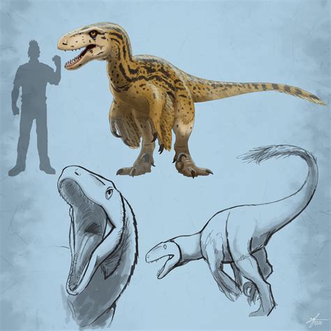 ArtStation - Utahraptor color schemes