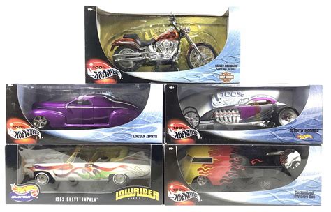 Lot - (5) New Hot Wheels Diecast Cars/ Motorcycle